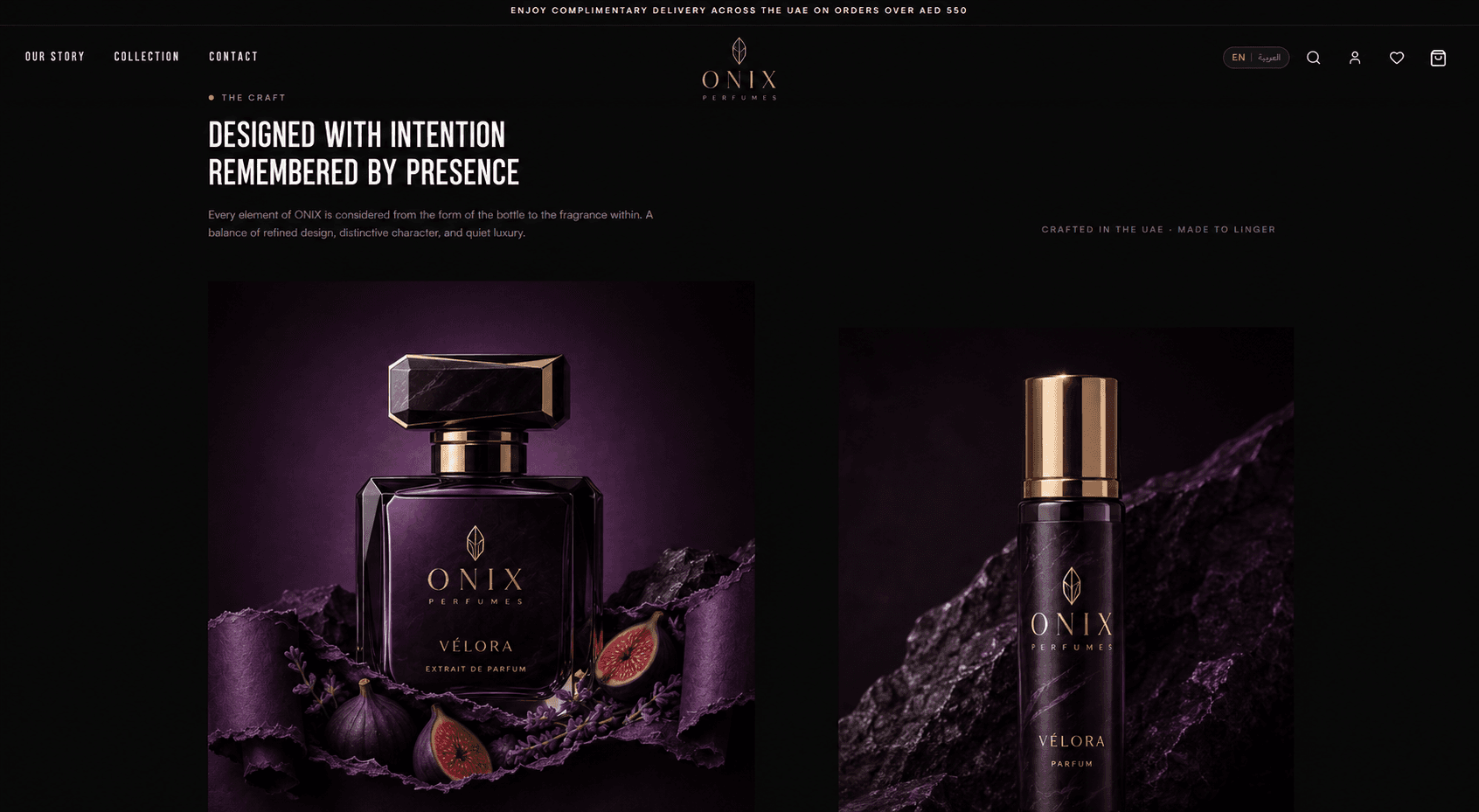 Kaze website design screen 3