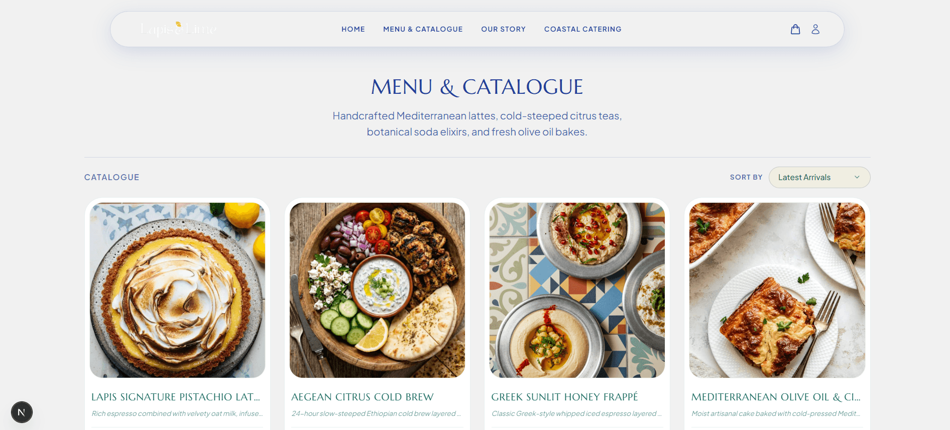 Two Blends website design screen 2
